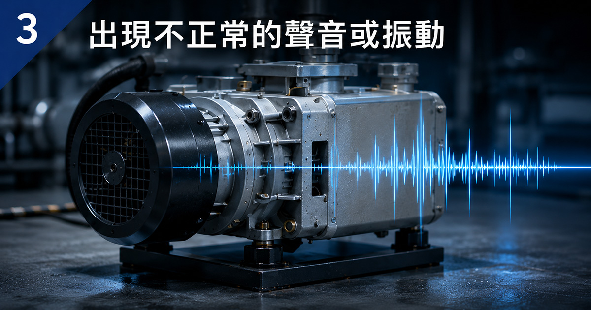 3. 出現不正常的聲音或振動